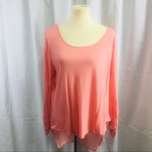 Coral blouse